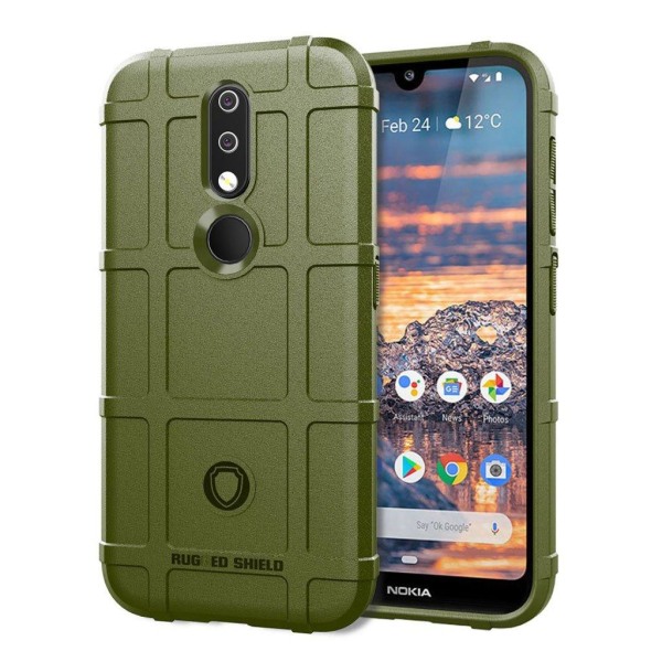 Nokia 4.2 anti-shock square case - Green Grön