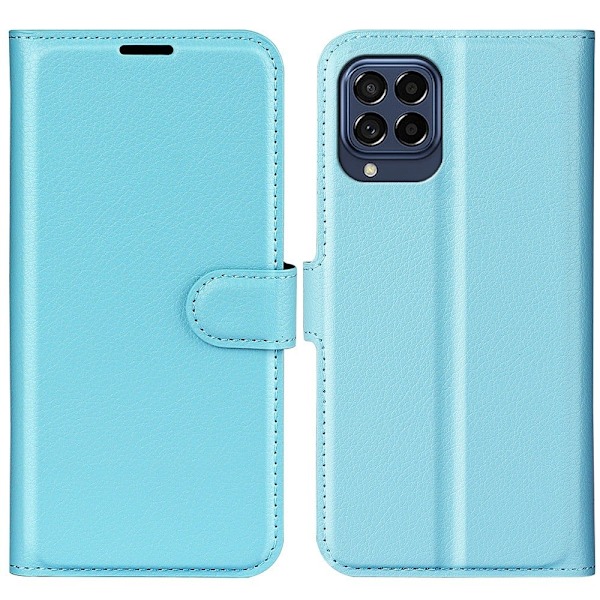Classic Samsung Galaxy M53 5G flip kuoret - Sininen Blue