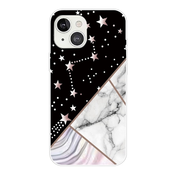 Marmormotiv iPhone 14 Plus skal - Konstellation Marmorplatta multifärg