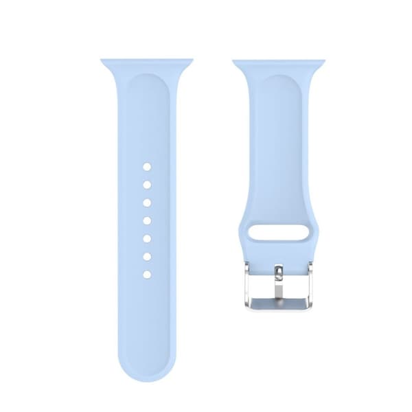 Apple Watch Series 5 44mm 3D strassarmband i silikon - Baby Blå Blå