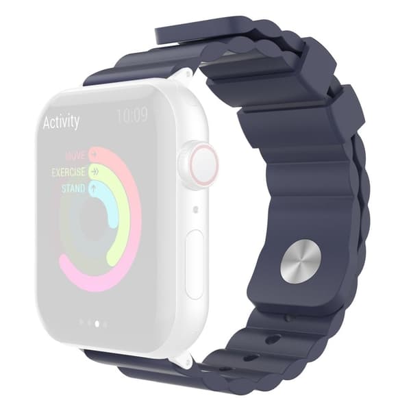 AHASTYLE WA02 Apple Watch Series 8 (41mm) silikonerem - Midnatsblå Blue