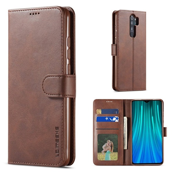 LC.IMEEKE Xiaomi Redmi Note 8 Pro Etui - Brun Brown