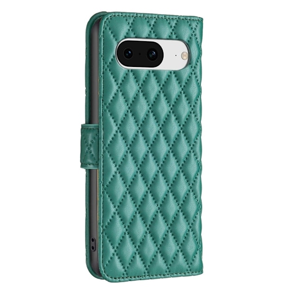 Rombemønster, matt flip-deksel for Google Pixel 8 - Grønn Green