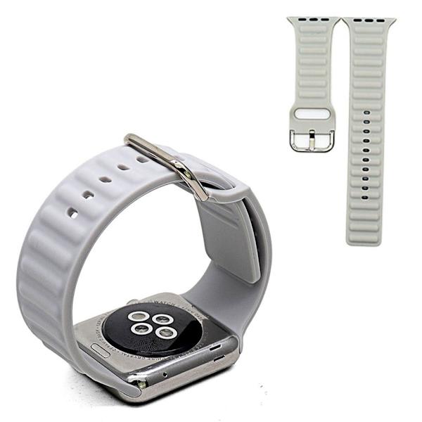 Apple Watch Series 6 / 5 44mm silikon klockarmband - grå Silvergrå