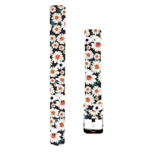 Fitbit Luxe stylish pattern silicone watch strap - Small Flowers multifärg