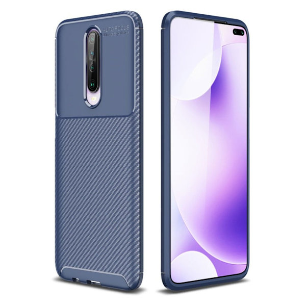 Carbon Shield Xiaomi redmi K30 etui - Blå Blue