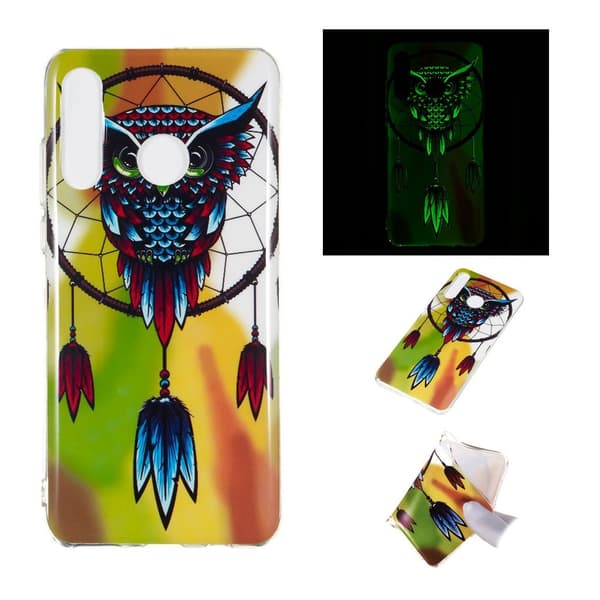 Huawei P30 Lite yönhämärä kotelo - Pöllö Unensieppari Multicolor