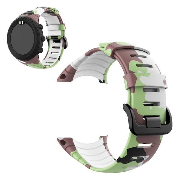 Suunto Core silikoni naamiointikellonauha - Vihreä Green