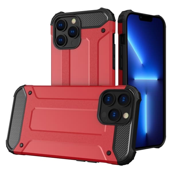 Armour Guard iPhone 13 Pro skal - Röd Röd