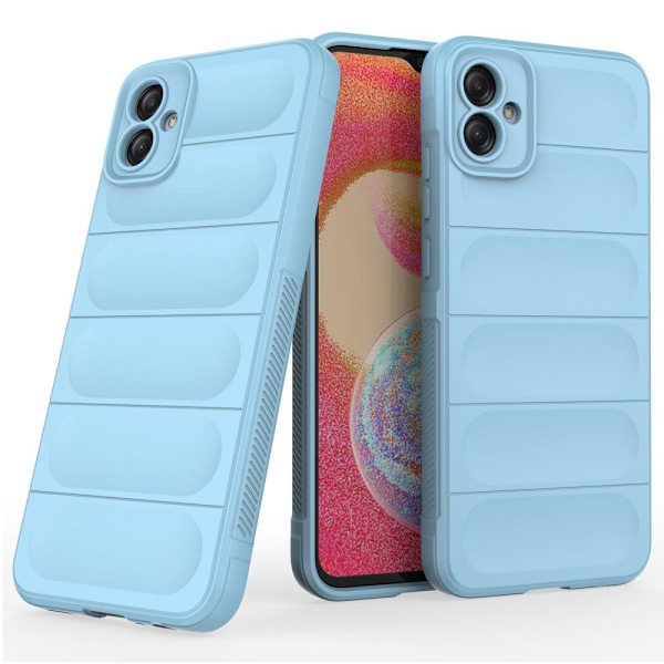 Blødt grebsformet cover til Samsung Galaxy A04e - Sølv/Grå Silver grey