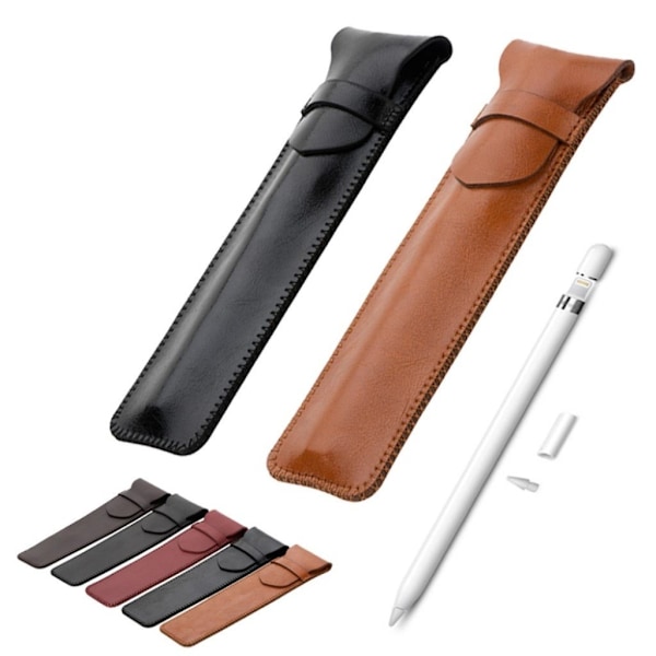SOYAN Apple penna pennfodral PU läder skyddande - Mjuk röd Röd