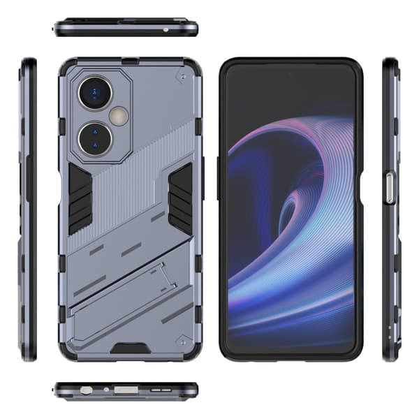 Stødsikker Hybrid Cover med A Moderne Touch til OnePlus Nord Ce 3 Lite - Mørkeblå Blue