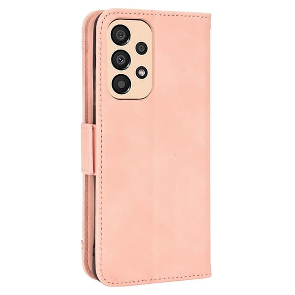 Modernt Samsung Galaxy A33 5G fodral med plånbok - Rosa Rosa
