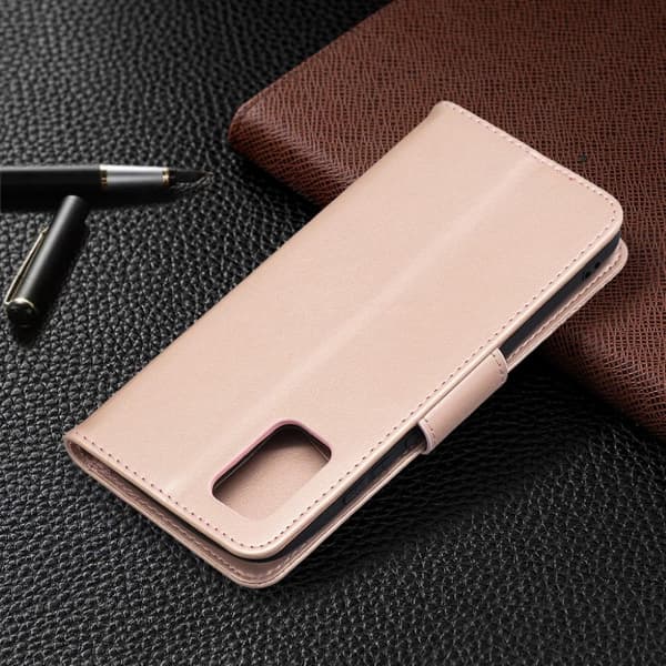 Butterfly Samsung Galaxy A02s nahkakotelo - Kulta Gold