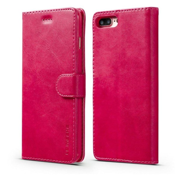 LC.IMEEKE iPhone 8 Plus / iPhone 7 Plus flip etui - Lyserød Pink