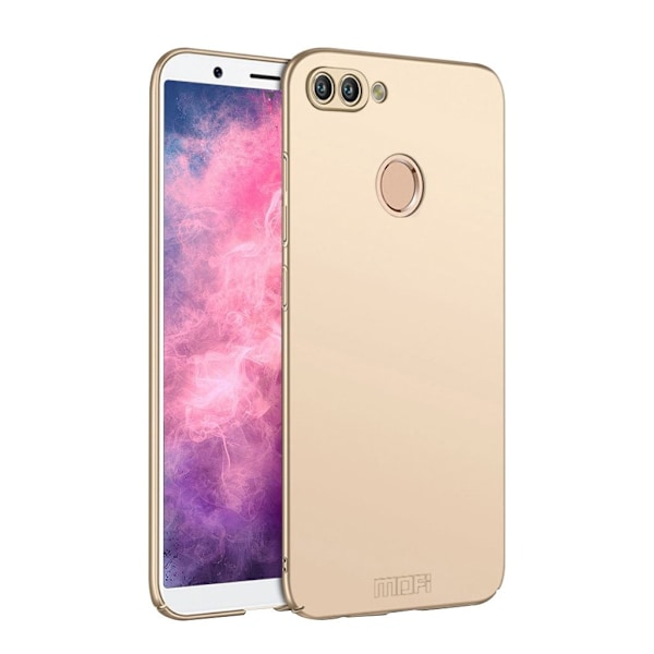 MOFI Huawei P Smart mobiletui i plastik med meget kompakt design samt matteret overfalde - Guld Gold