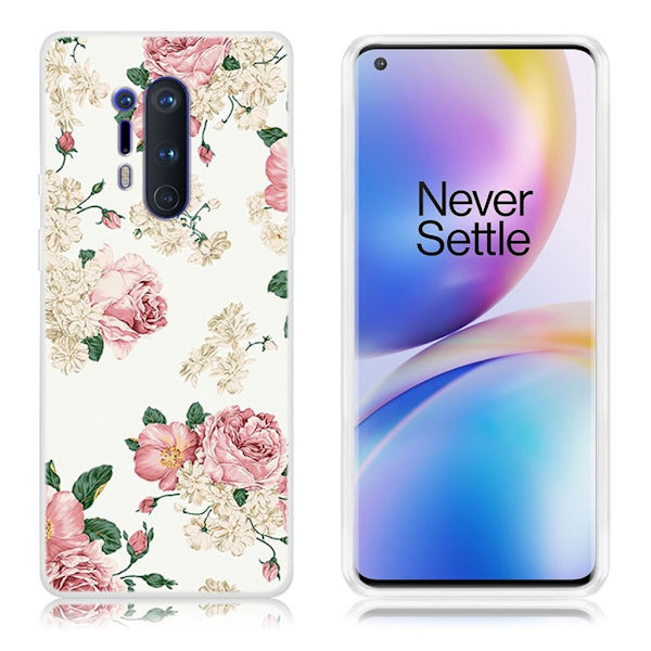 Deco OnePlus 8 Pro deksel - Blomstrende blomster Multicolor