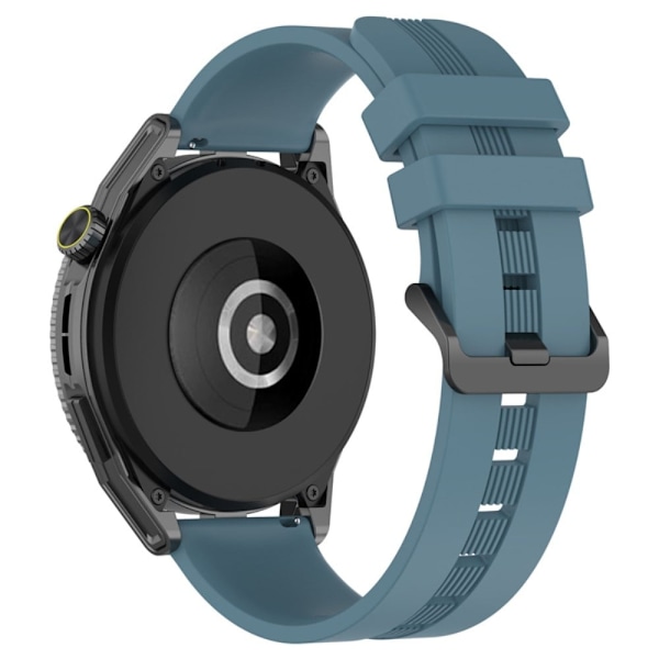 20 mm universal klockarmband i texturerat silikon - Mörkblå Blå