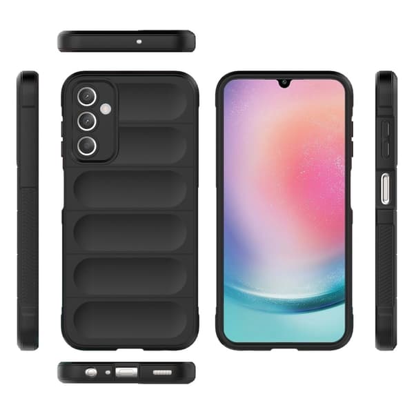 Blødt grebsformet cover til Samsung Galaxy A25 - Sølv/Grå Silver grey