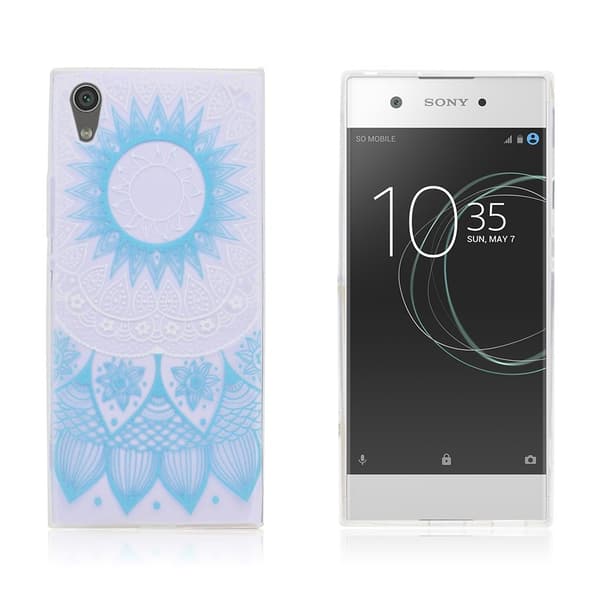 Sony Xperia Xa1 Ultra-Thin Mønster Myk TPU Etui - Sunblomst Multicolor