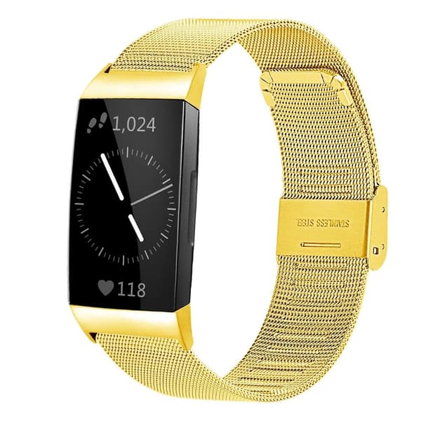 Fitbit Charge 5 klockarmband i rostfritt stål - Guld Guld