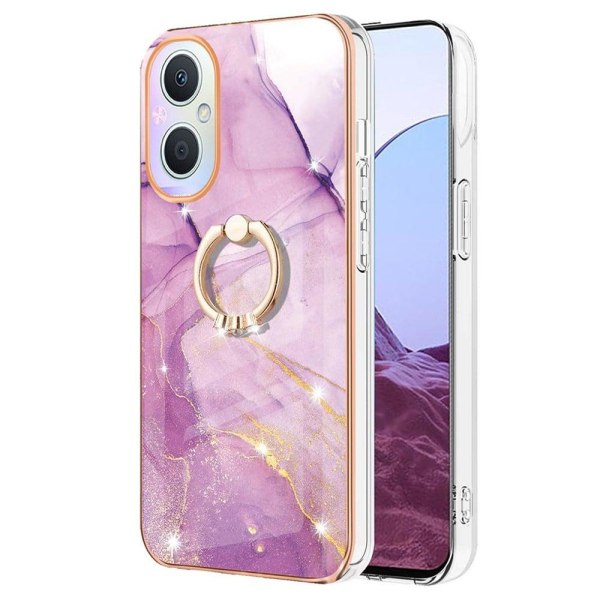 Marble Mønstret Cover med Ring Holder til OnePlus Nord N20 5G - Pink