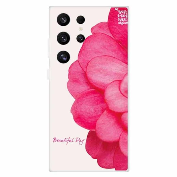 Imagine Samsung Galaxy S24 Ultra cover - Pink Blomst Pink