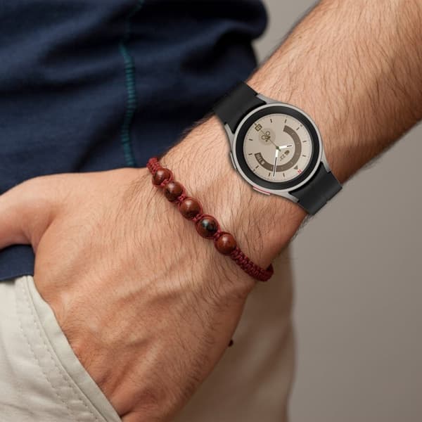 20mm silikone rille rem til Samsung Galaxy Watch 6 / 5 / 4 / 3 (41mm) - Lyserød Pink