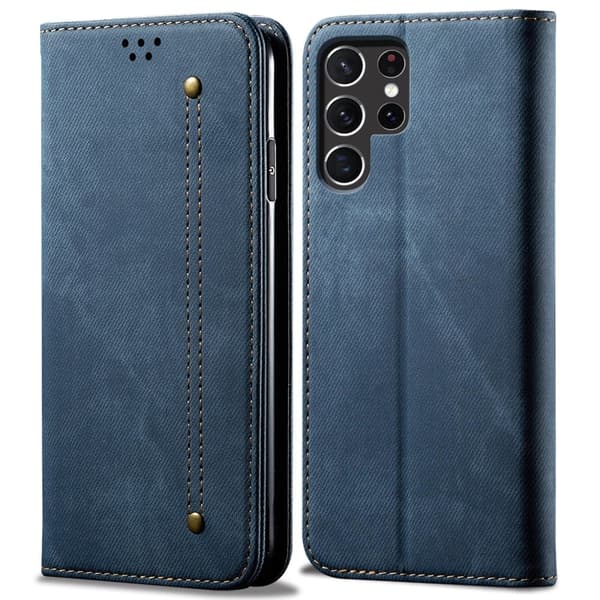 Jeans Samsung Galaxy S25 Ultra fodral - Blå Blå