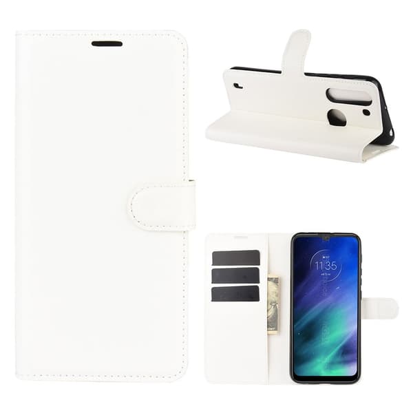 Classic Motorola One Fusion Flippetui - Hvit White