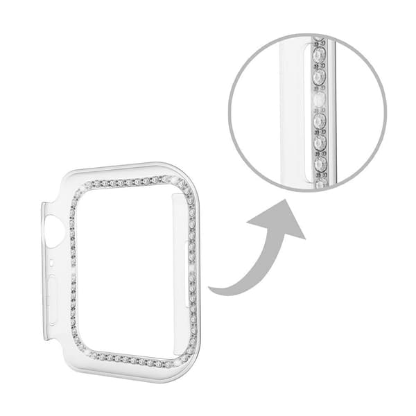 Apple Watch (41mm) enkelt gummibelagt cover - Transparent Transparent