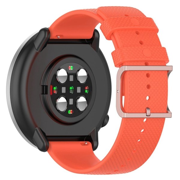 20 mm klockarmband i silikon med universell prickdesign - Orange Orange