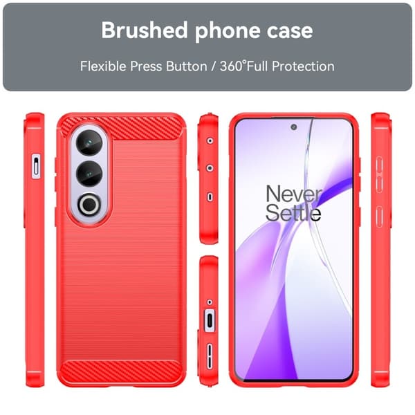 Carbon Flex OnePlus Ace 3V cover - Rød Red