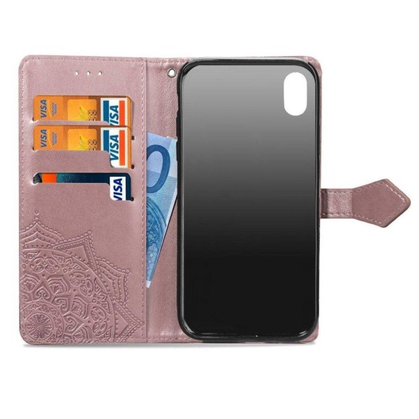 iPhone Xs Max mobilfodral syntetläder silikon stående plånbok ma multifärg
