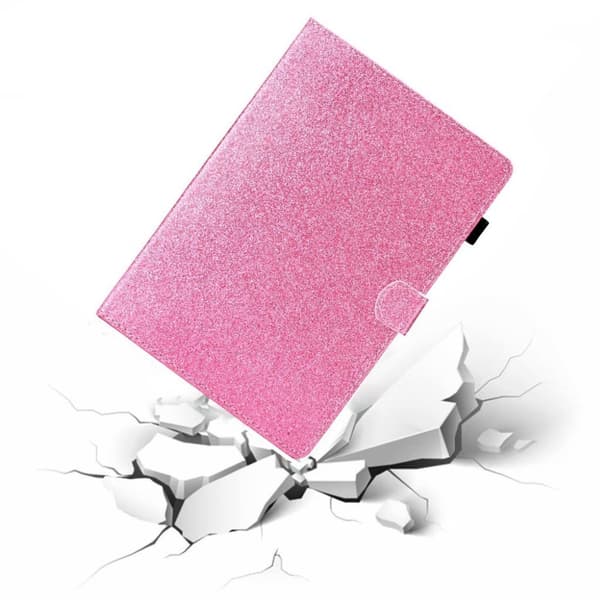 Huawei MediaPad M6 10.8 flash pulver læder flip etui - Lyserød Pink