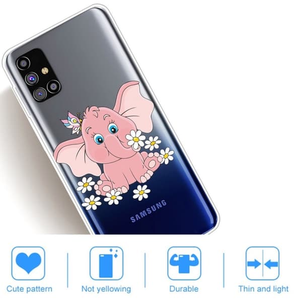 Deco Samsung Galaxy M31s kotelot - Norsu Pink