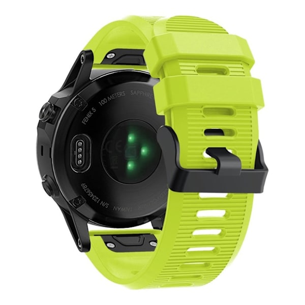 Garmin Fenix 5X Plus silikoneurrem - gulgrøn Green