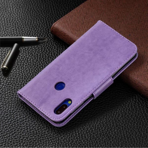 Butterfly Xiaomi Redmi Note 7 / Note 7 Pro / Note 7S etui – Lilla Purple