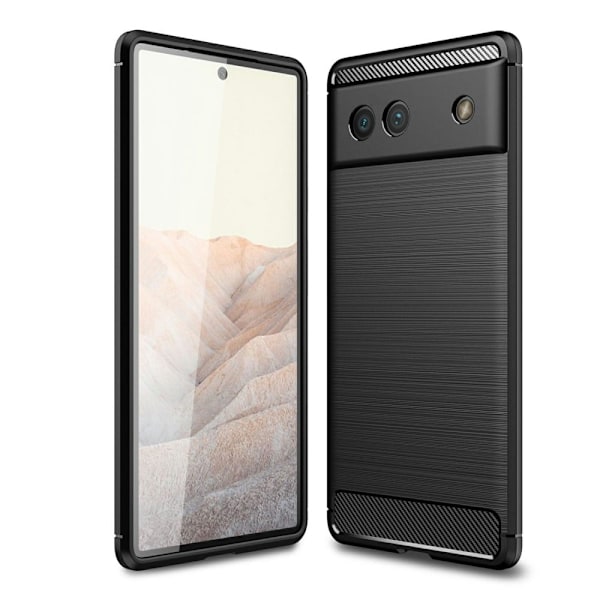 Carbon Flex Google Pixel 6a skal - Svart Svart
