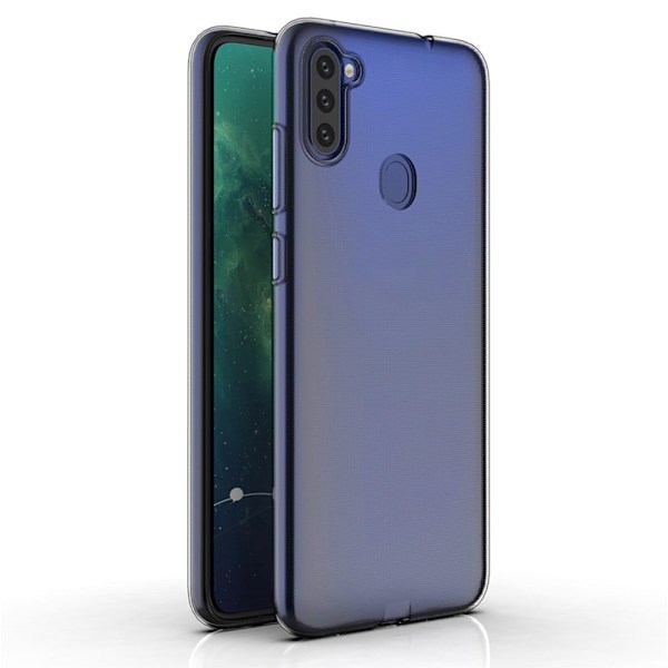 Erittäin ohut läpinäkyvä kotelo Samsung Galaxy A11:lle Transparent