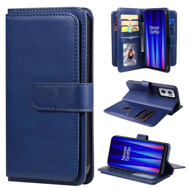 10-slot wallet case for OnePlus Nord CE 2 5G - Dark Blue Blue