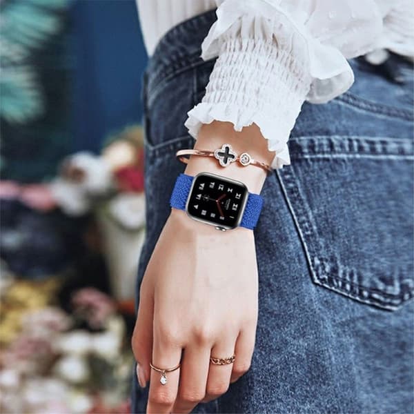 Apple Watch 40 mm klokkerem i nylondesign - Blå Blue