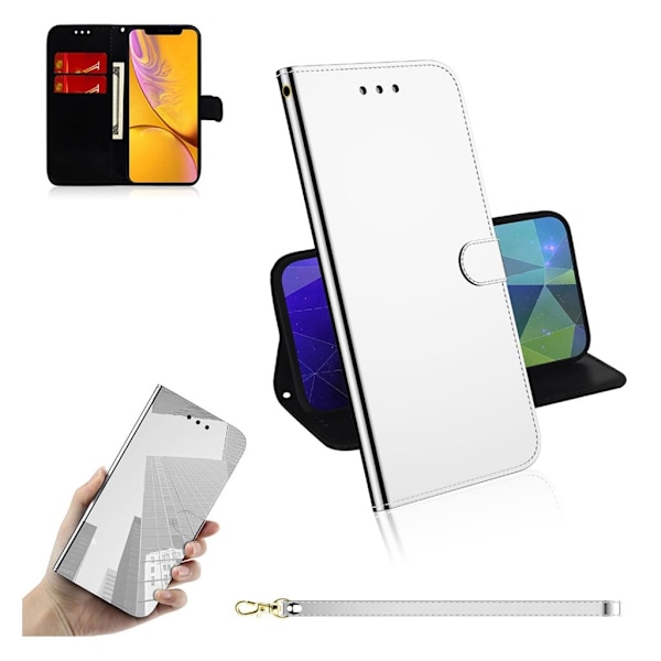 Mirror iPhone Xr kotelot - Hopea Silver grey