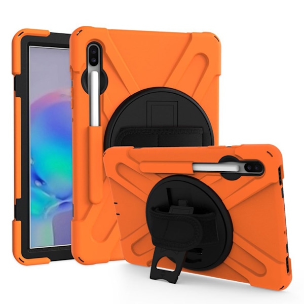 Samsung Galaxy Tab S6 X-Shape combo case - Oranssi Orange