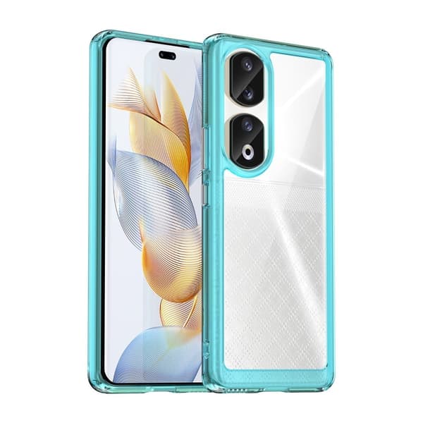 Honor 90 Pro älykäs akryylikansi - Läpinäkyvä Sininen Blue