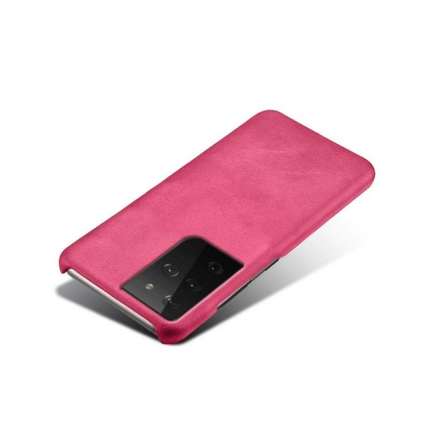 Croco Samsung Galaxy S21 Ultra 5G kotelot - Ruusu Pink