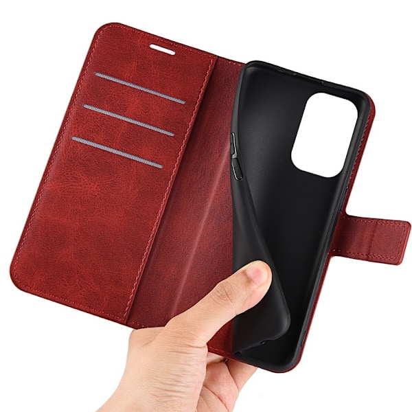 Lompakko Nahkakotelo For Xiaomi Redmi Note 11 Pro 5G / 11 Pro Plus 5g - Punainen Red