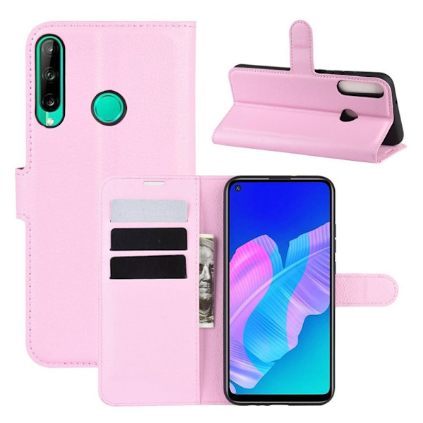 Klassisk Huawei P40 Lite E flip etui - rosa Pink