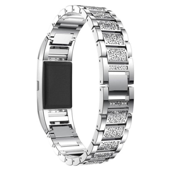 Fitbit Charge 2 moderigtig legering Urrem - Sølv Silver grey
