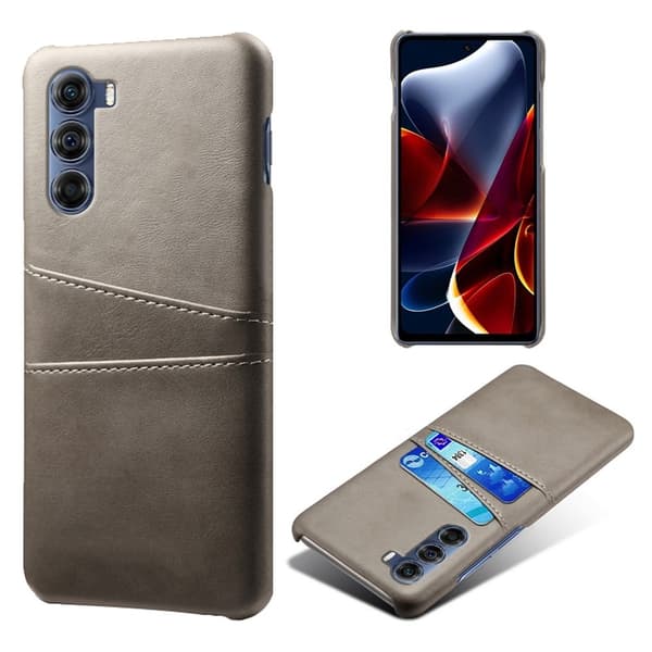 Dual Card Suojakotelo Motorola Edge S30 - Harmaa Silver grey